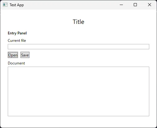 テスト用WPFアプリケーション