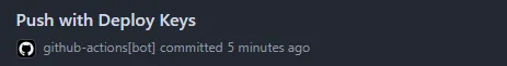 Deploy Keysによるpush